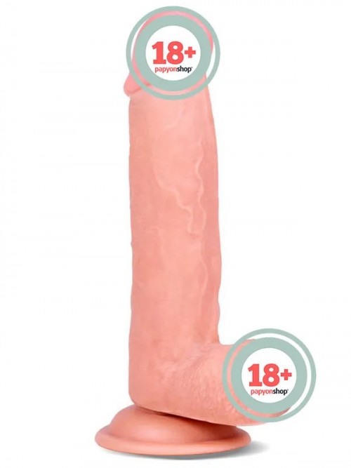 Real Skin 8″ Çift Katmanlı Kayan Derili Gerçekçi Penis 20 cm