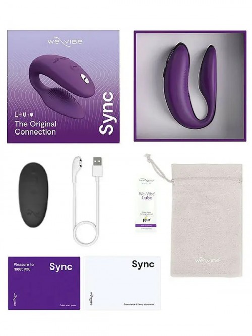We-Vibe Sync 2nd Gen Çiftler İçin Telefon Kontrollü Vibratör Mor Ek Resim