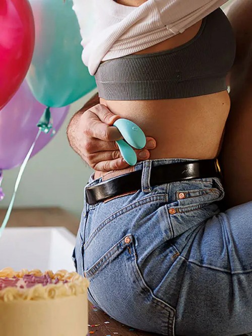 We-Vibe Sync Lite Çiftler İçin Telefon Kontrollü Vibratör Aqua Ek Resim