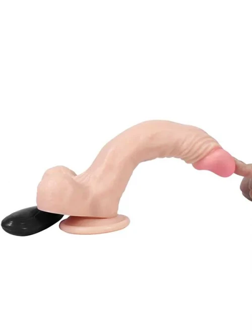 XISE Xuanyuan Titreşimli Realistik Gerçekçi Doku Dildo 21 cm 3