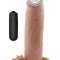 Et Dokusunda 7.5 cm Uzatmalı Titreşimli Penis Kılıfı 20 cm