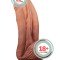 Çift Katmanlı Platinyum Silikon Dildo 25 cm