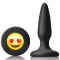 Moji’s ILY Mini Silikon Plug Emoji Yüzü Siyah
